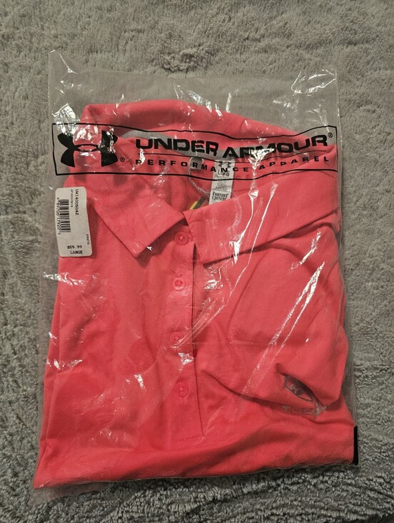 Under Armour Tops - Under Armour Women's Polo Golf Shirt in Bright Pink